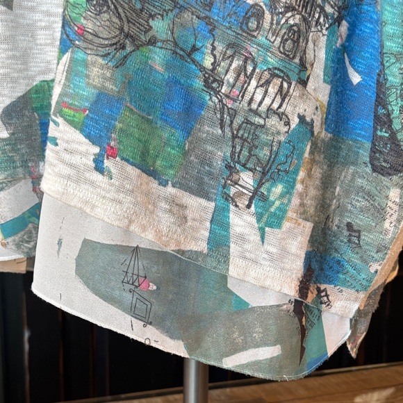 Inoah Colorful Artsy Women's Blouse - Picture 5 of 15